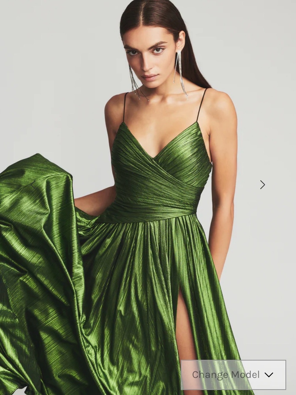Retrofete Doss Dress in Lime - Picture 3 of 7